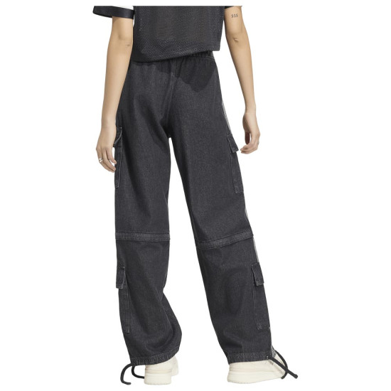 Adidas Γυναικείο παντελόνι Mid-Rise 2in1 Denim Pants